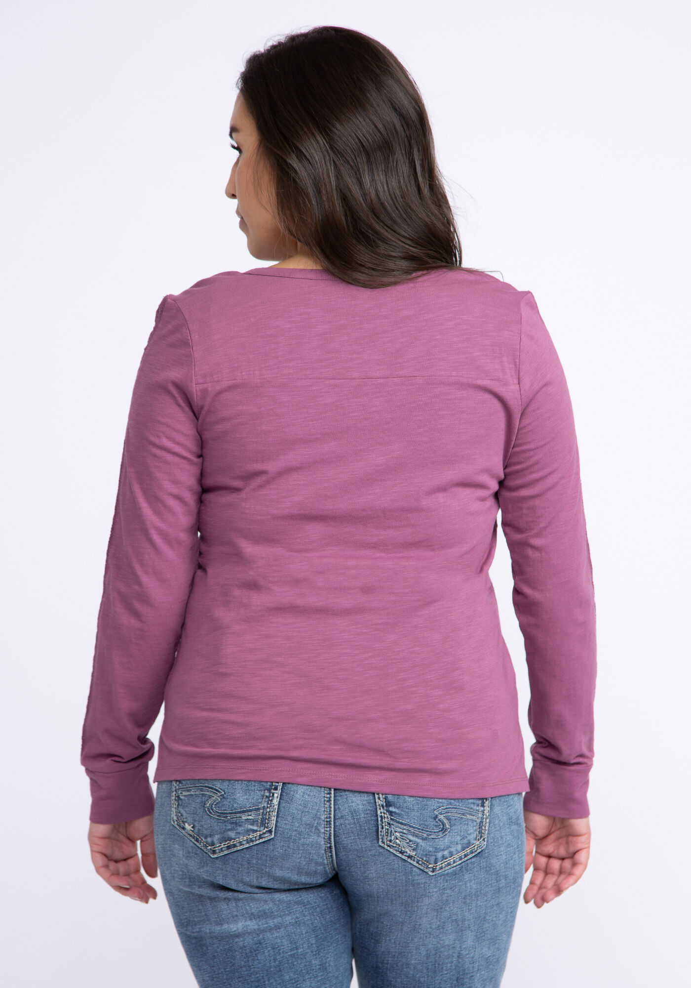 clementine crochet sleeve henley Image 2