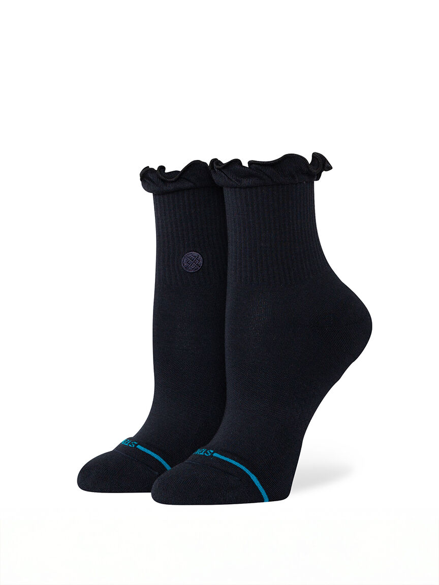 ruffle icon quarter socks
