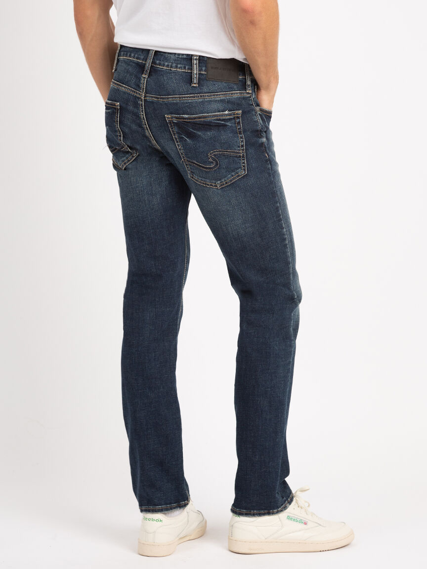 allan straight leg jean SILVER
