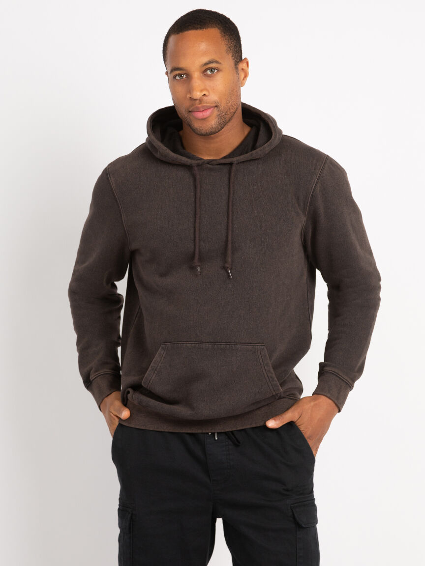 Grey acid wash hoodie online
