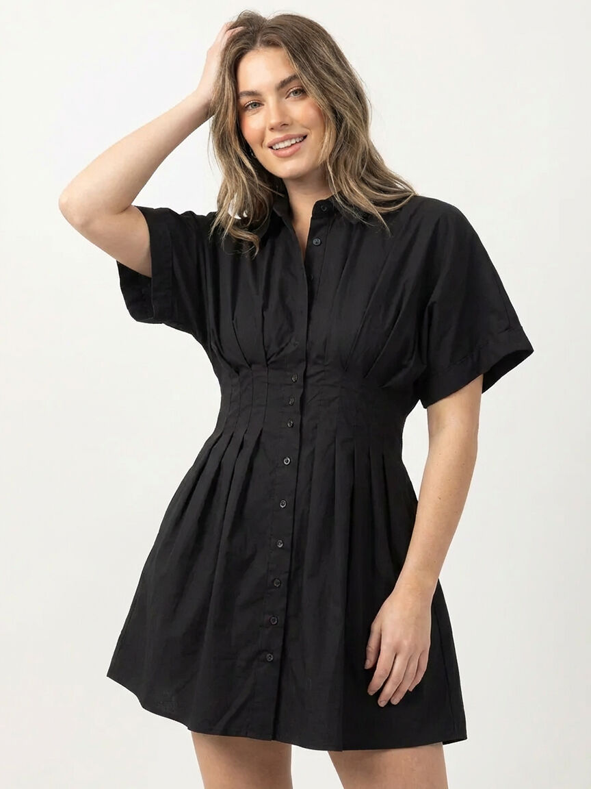 short poplin dress