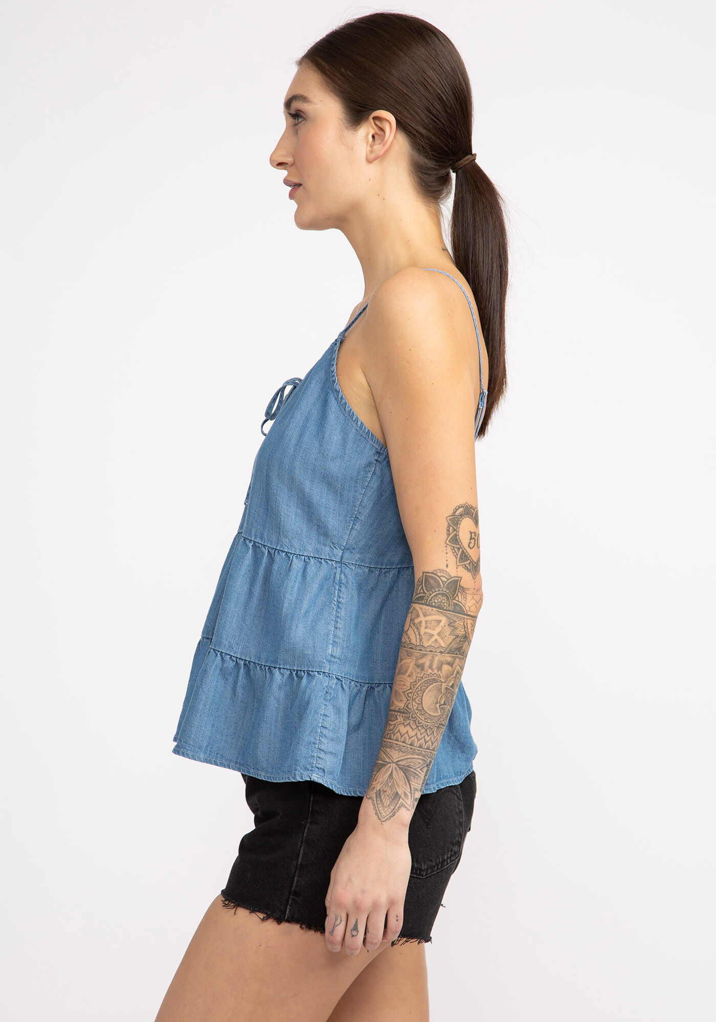 elsa tie front tank top Image 6