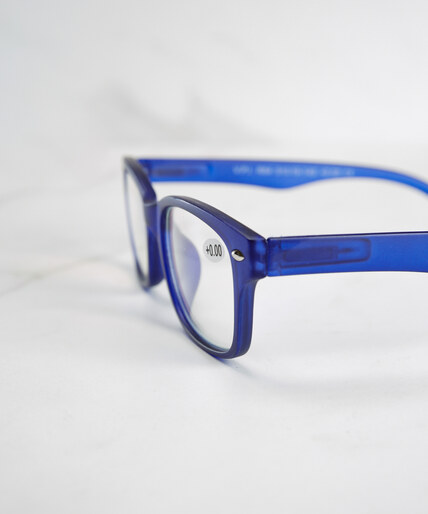 blue frame blue light protection glasses Image 3