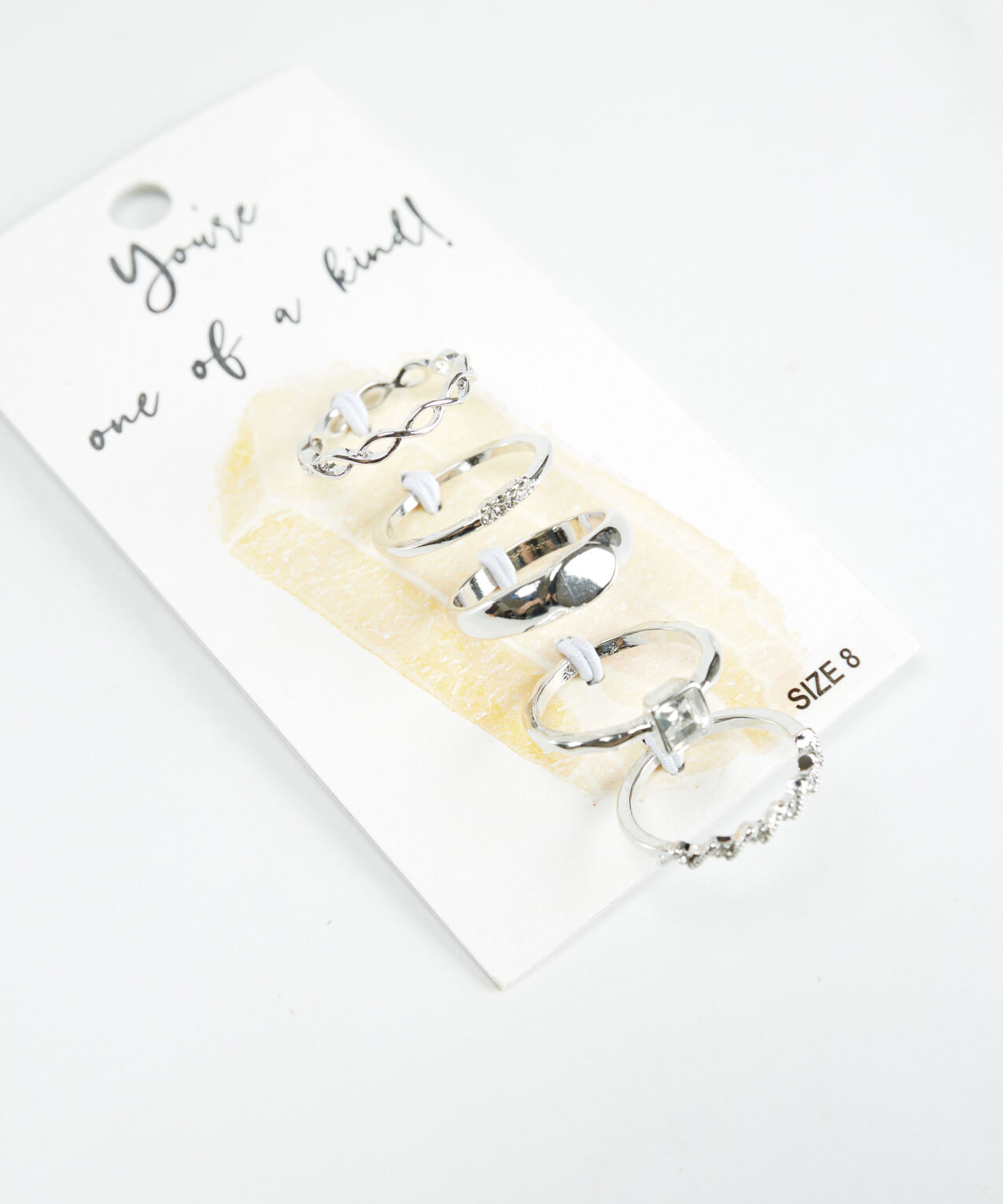 5 pack rings silver Image 2