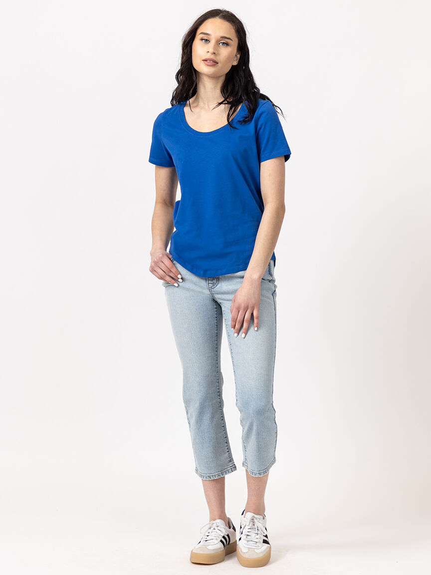 saige scoop neck t-shirt Image 2