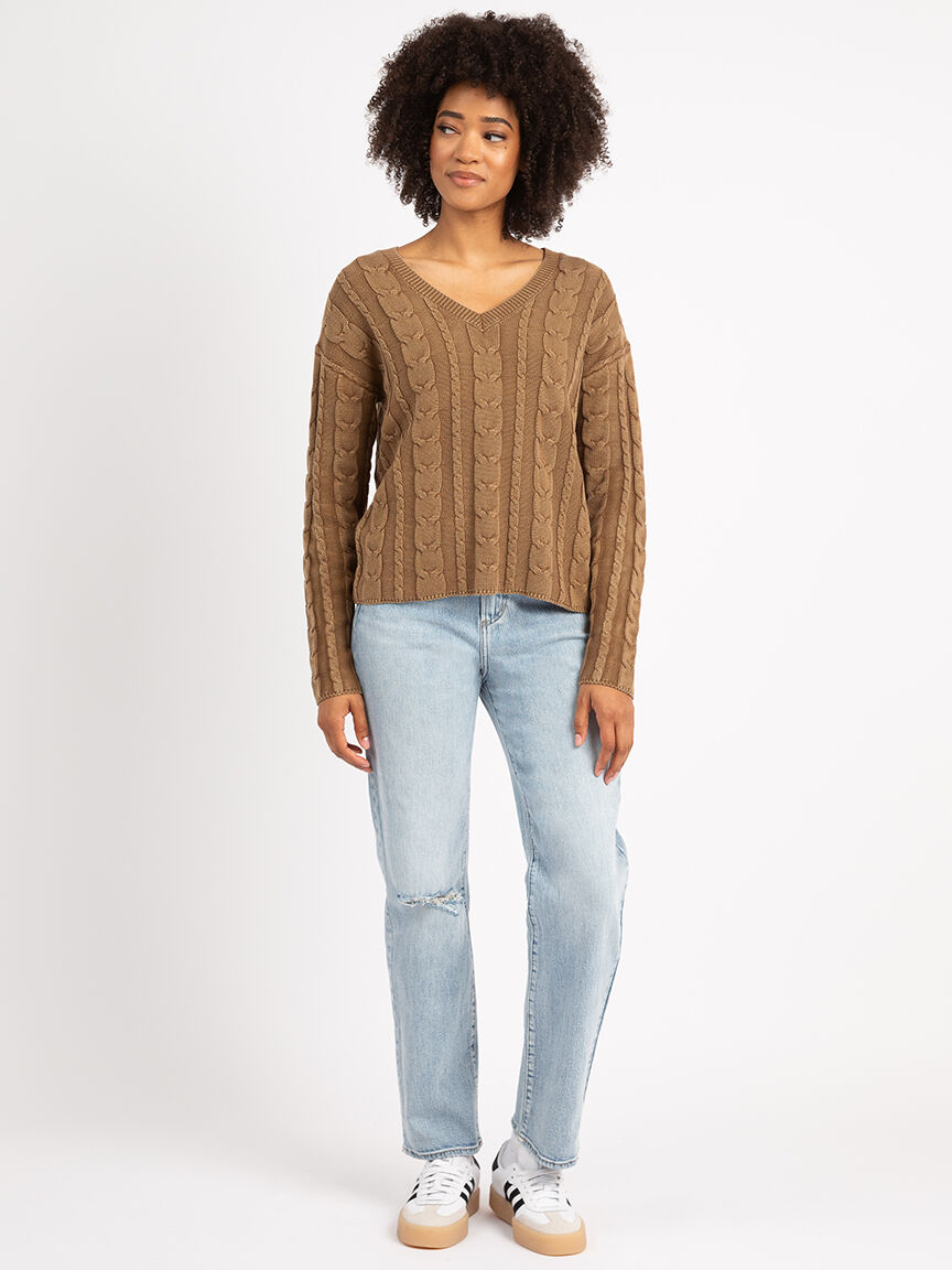 zarina v neck sweater Image 2