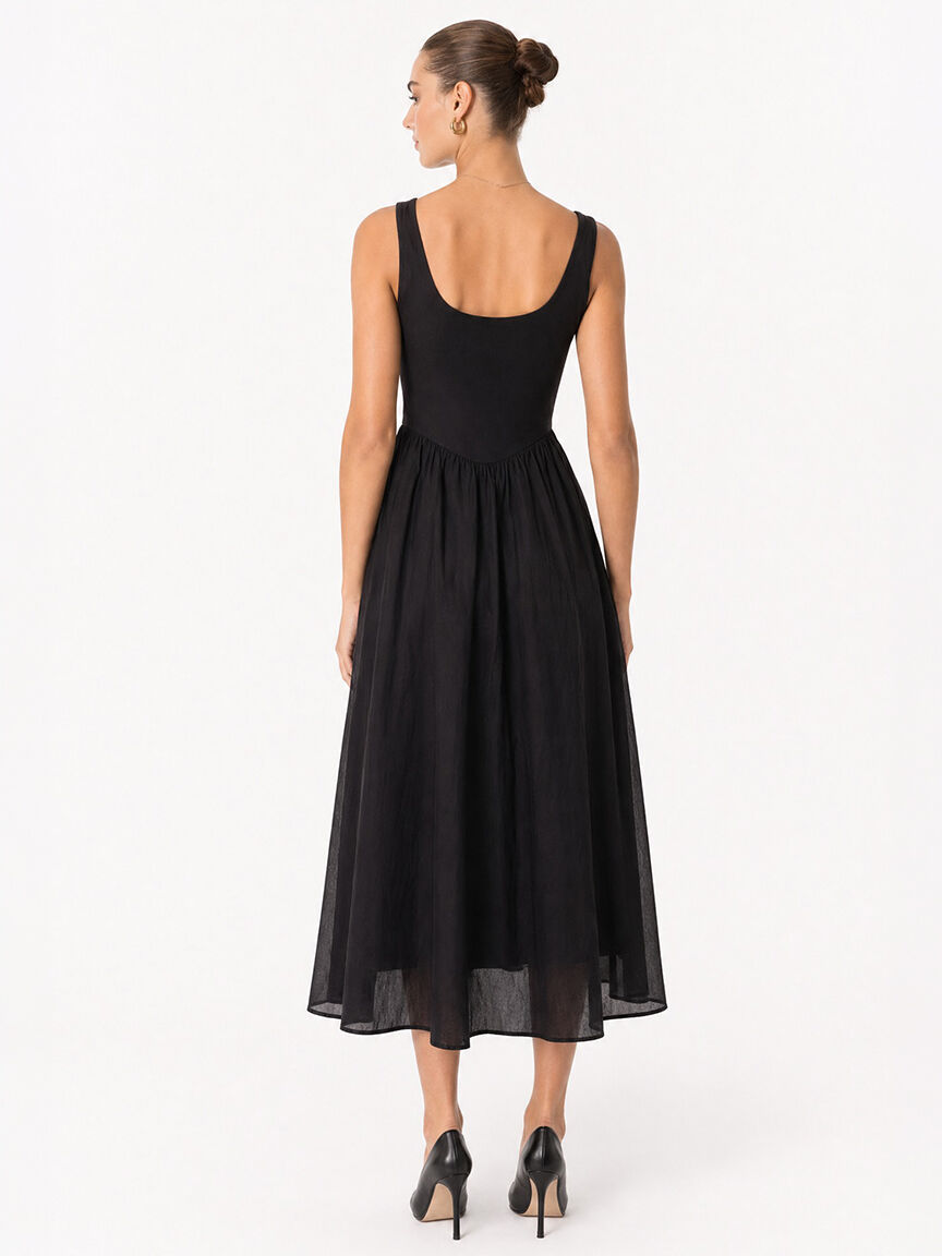 jersey voile maxi dress Image 2