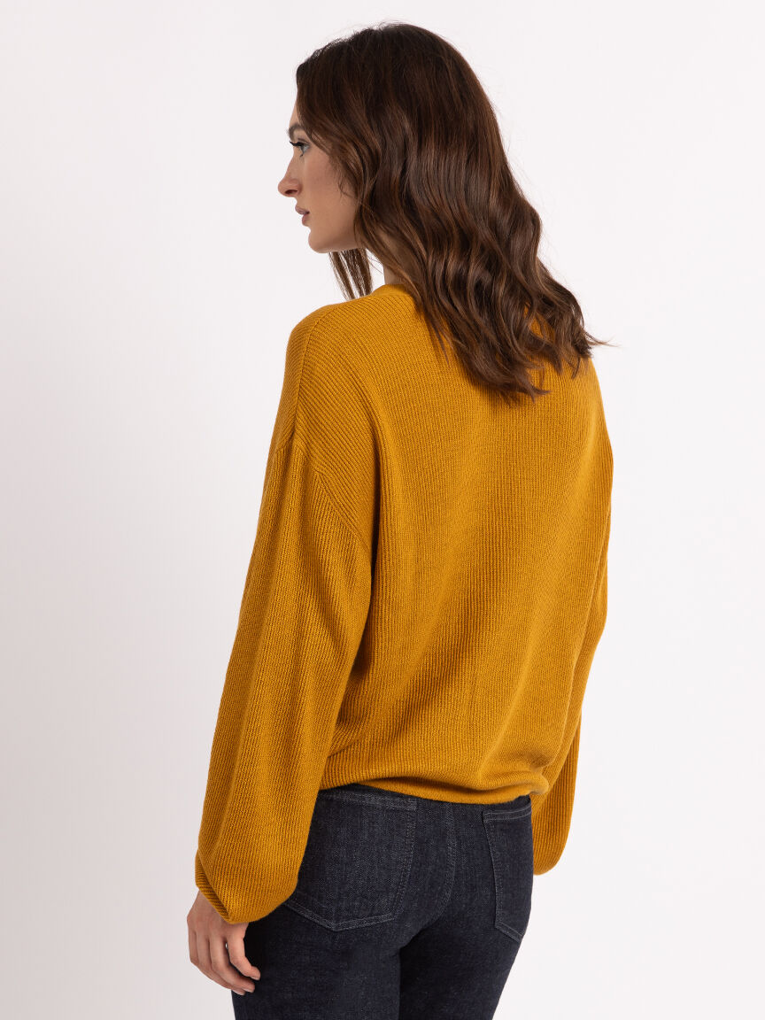 aurelia v neck button front sweater Image 3