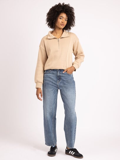 tatum 1/4 zip mock neck sweatshirt tatum 1/4 zip mock neck sweatshirt