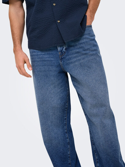 fade loose jean medium authentic fade loose jean medium authentic