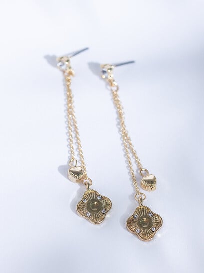 clover chain earring clover chain earring