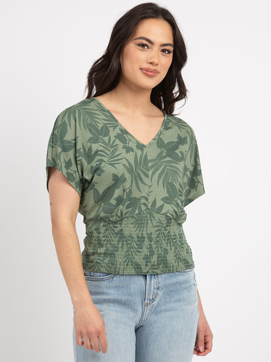 v-neck batwing top Image 1