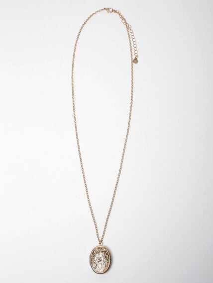oval locket necklace oval locket necklace Image 3