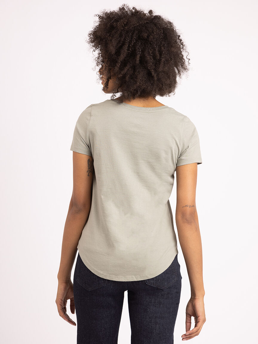 vickie v neck t-shirt Image 3