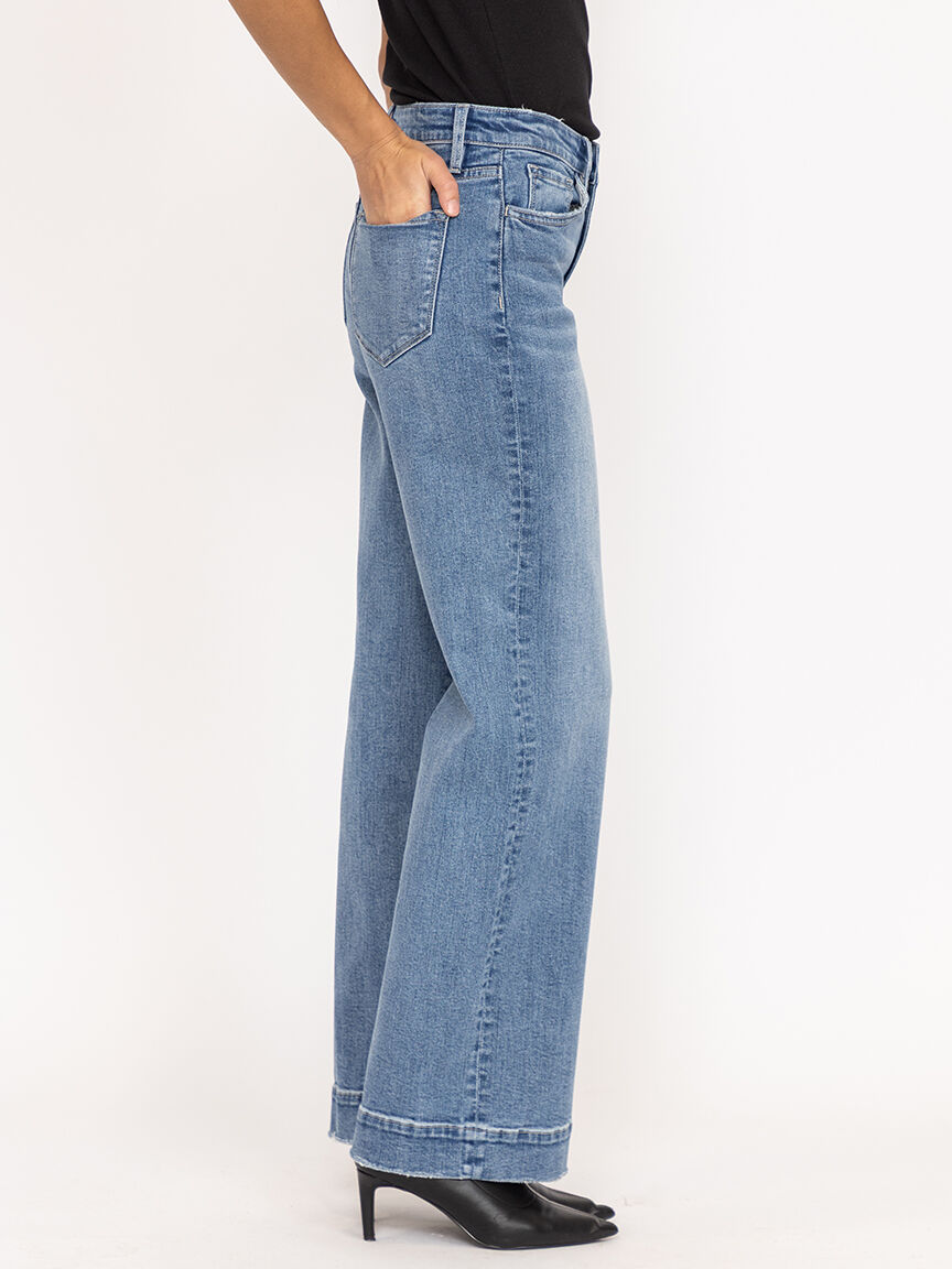 wide leg trouser jean medium authentic Image 4