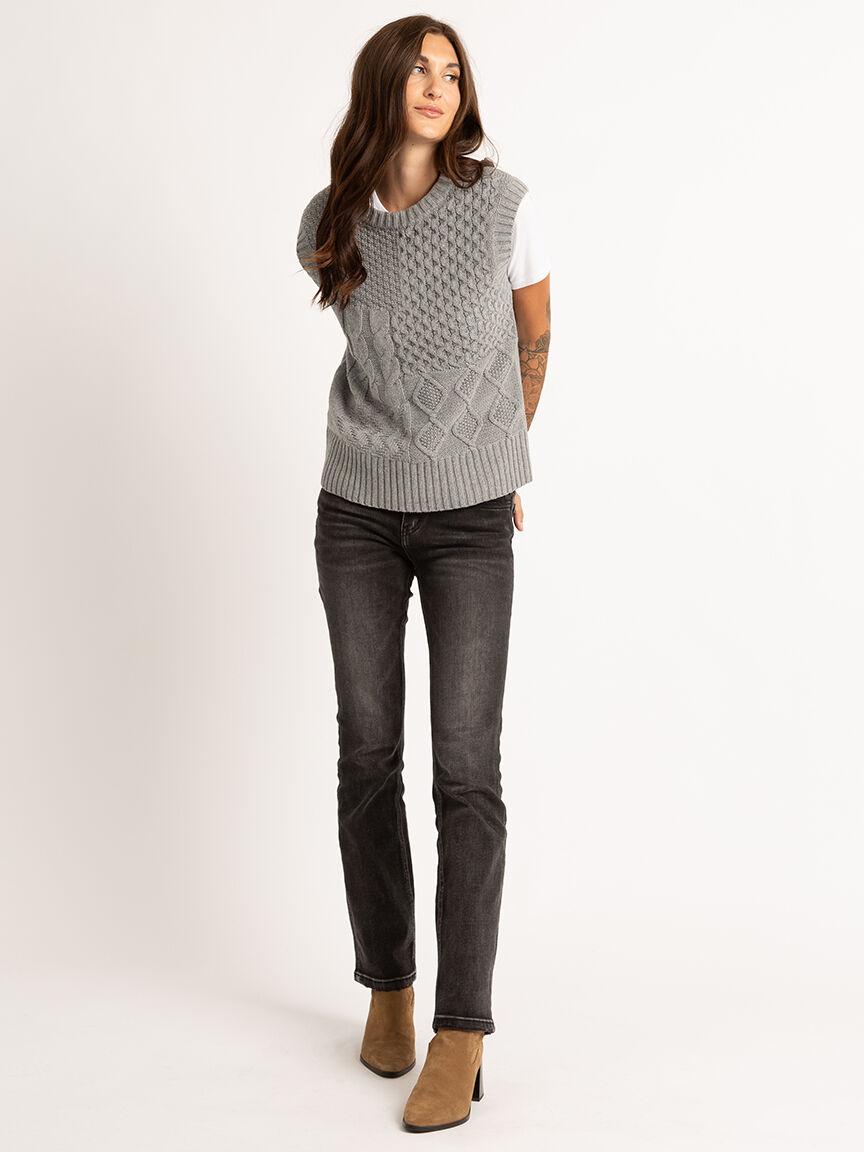 noor patchwork stitch vest Image 3