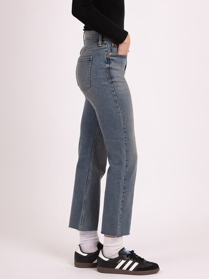 cropped flare jean medium authentic cropped flare jean medium authentic