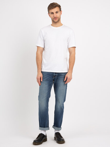 basic white crewneck t-shirt Image 2
