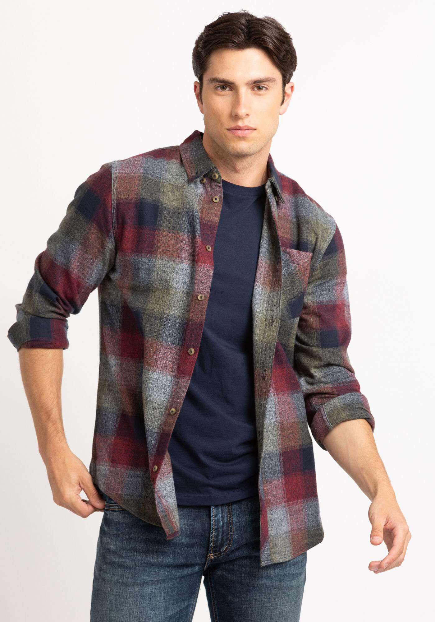 flannel long sleeve shirt Image 2