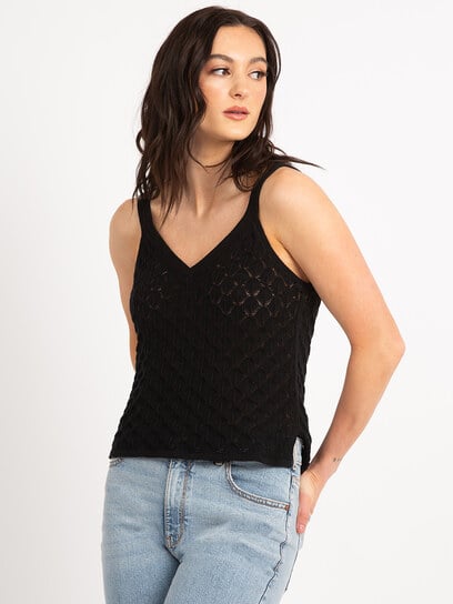 alba double vneck pointelle tank alba double vneck pointelle tank