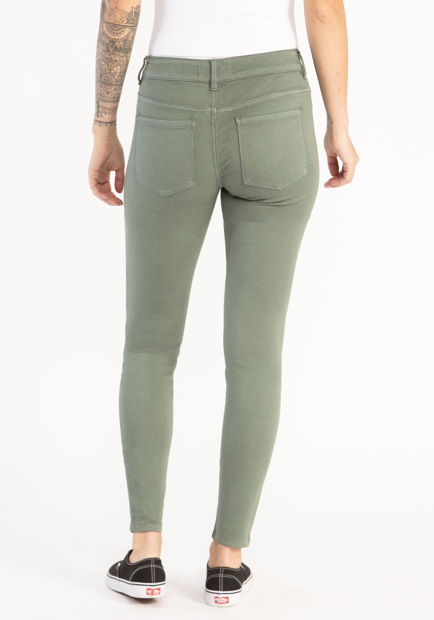 mid-rise coloured skinny jeans Image 2
