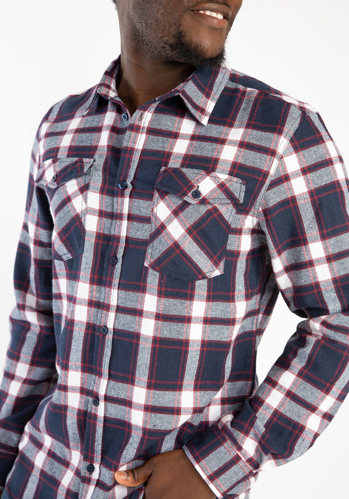 plaid long sleeve shirt Image 4