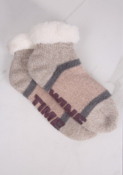 plaid short slipper sock Image 1