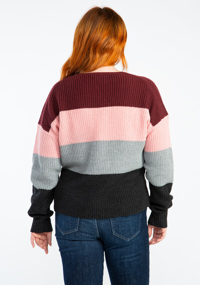veronica v neck colourblock popover sweater Image 2