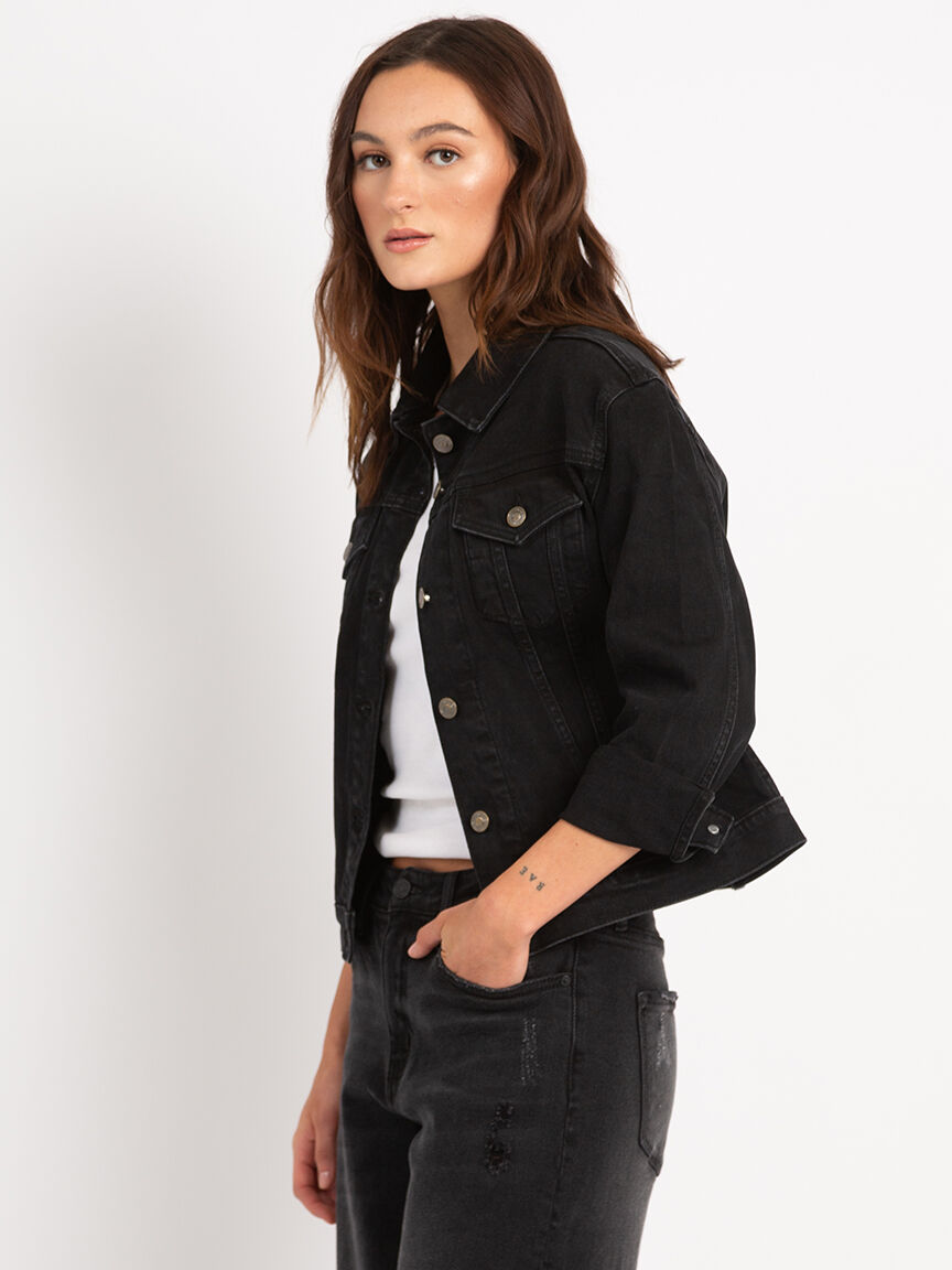 Black jean jaket shop