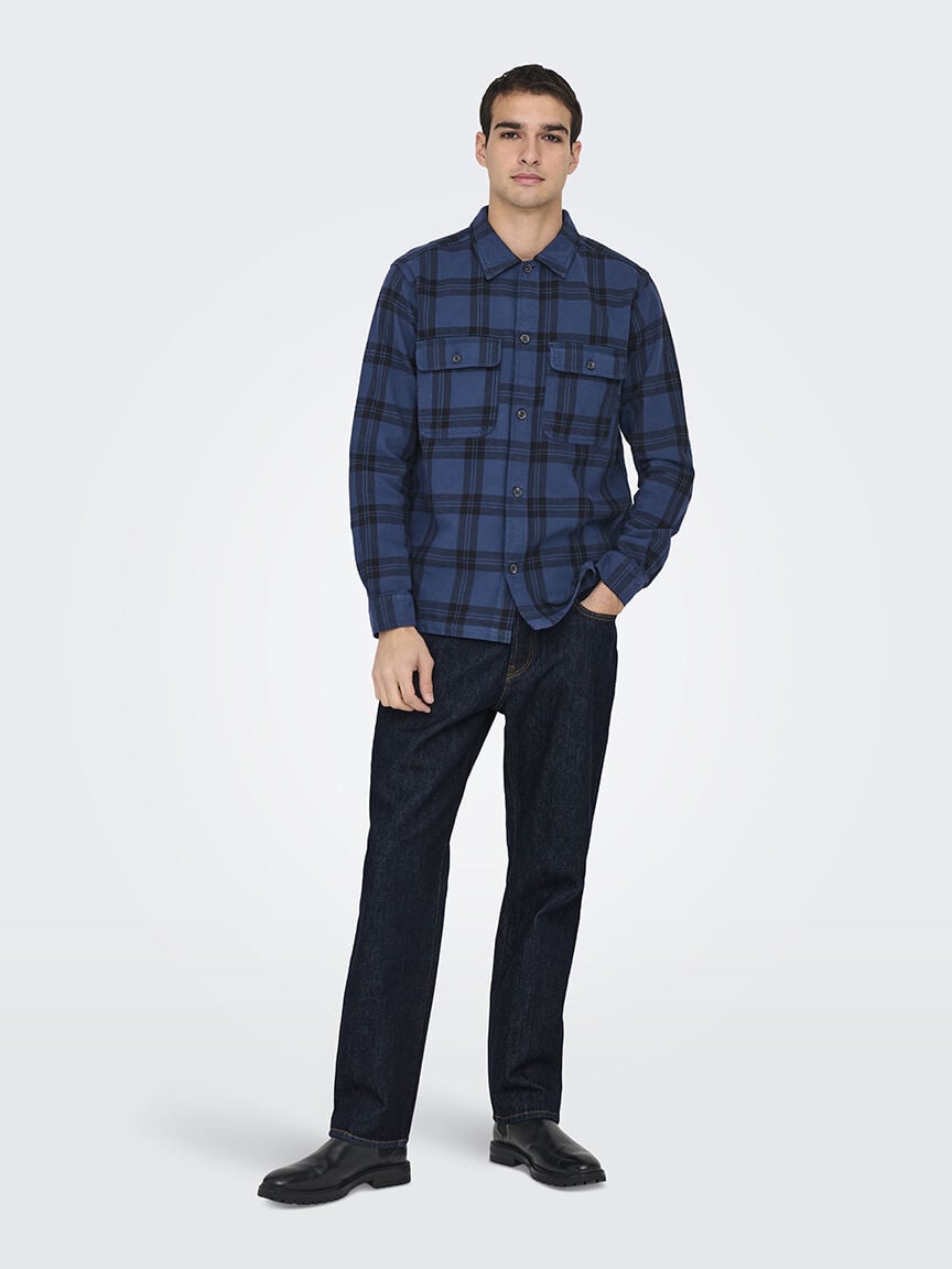 edge straight jean rinse