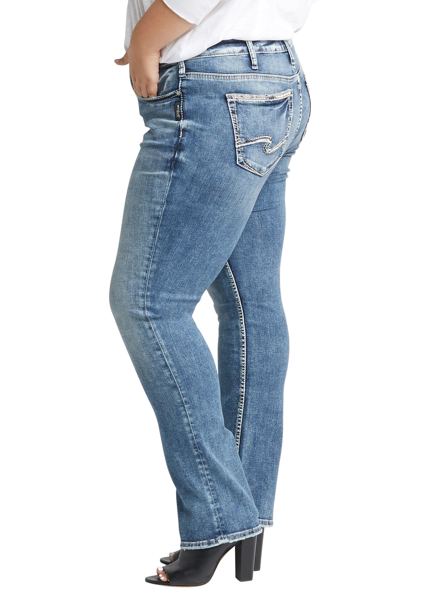 suki mid rise straight jean Image 3