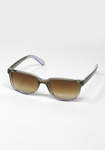 rectangular ombre frame sunglasses Image 3