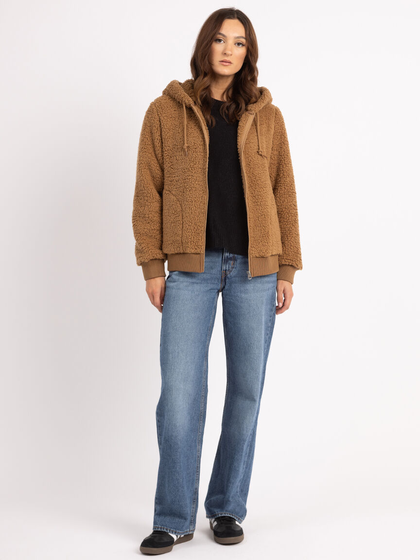carley full zip sherpa hoodie Image 6