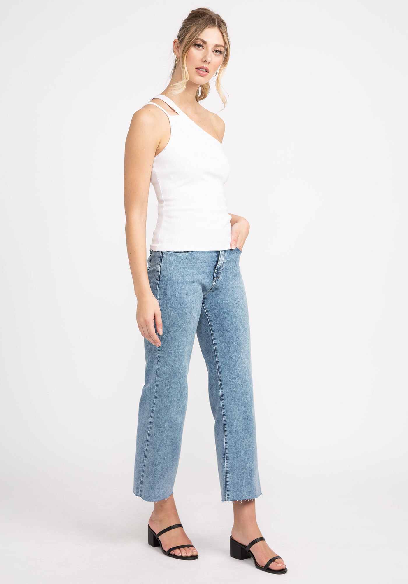 gabriela one shoulder tank top Image 4