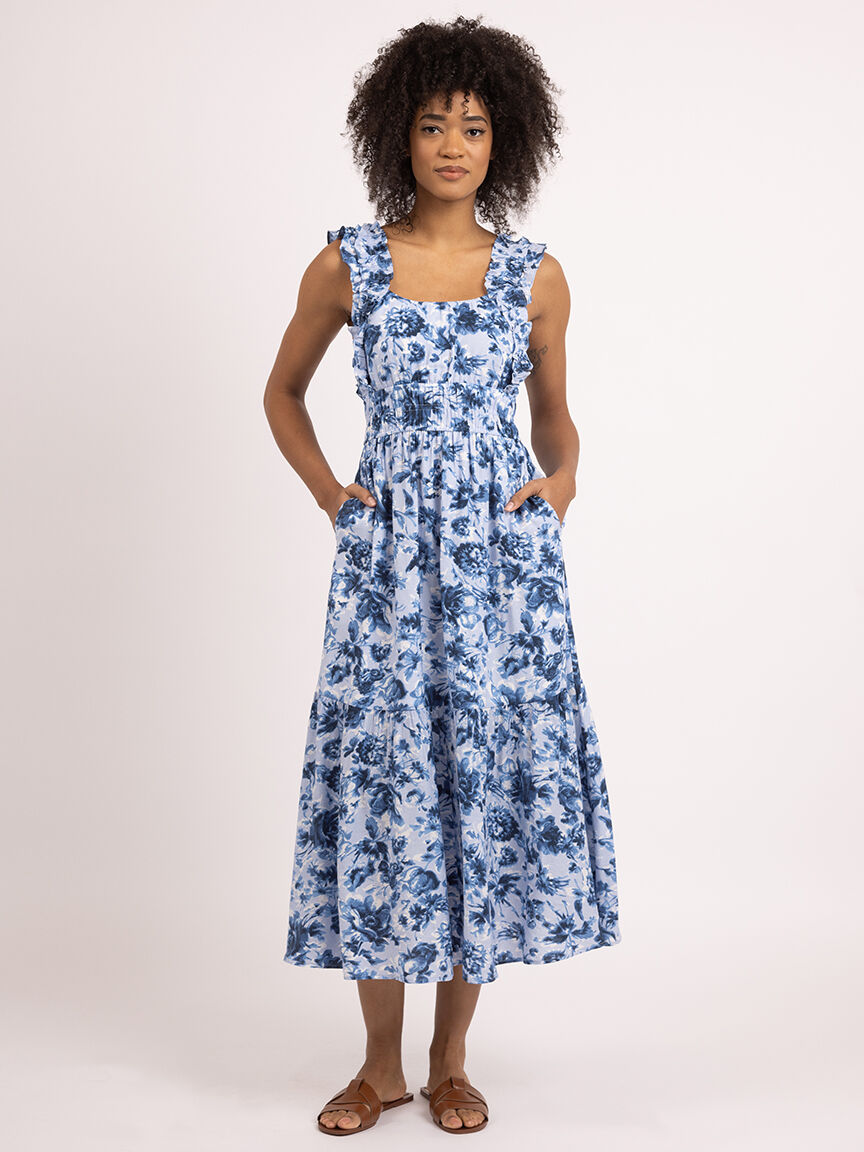 gretchen square neck maxi dress Image 5