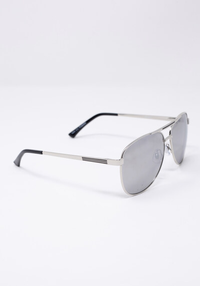 metal frame aviator sunglasses Image 2
