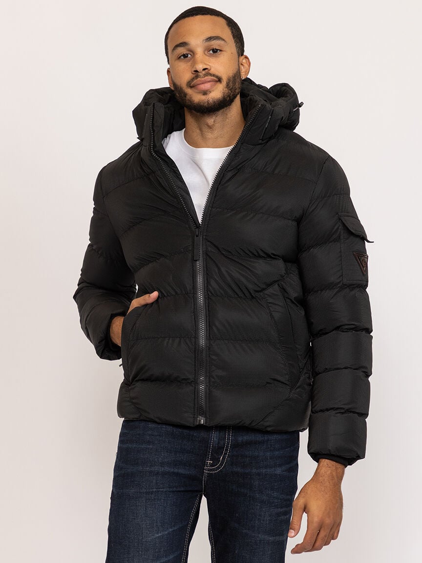 matte shine puffer jacket