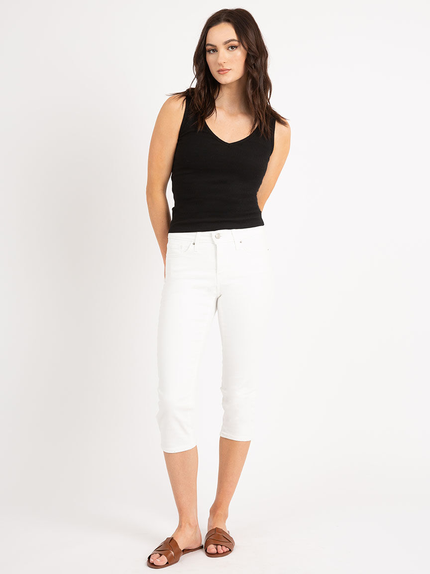 311 shaping skinny white capri Image 1