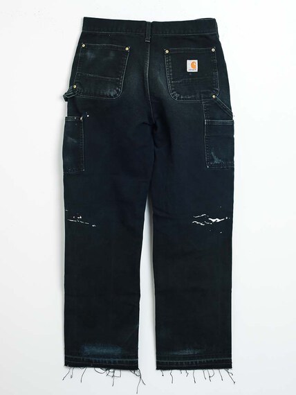carhartt double knee jean with repairs and sashiko carhartt double knee jean with repairs and sashiko Image 3