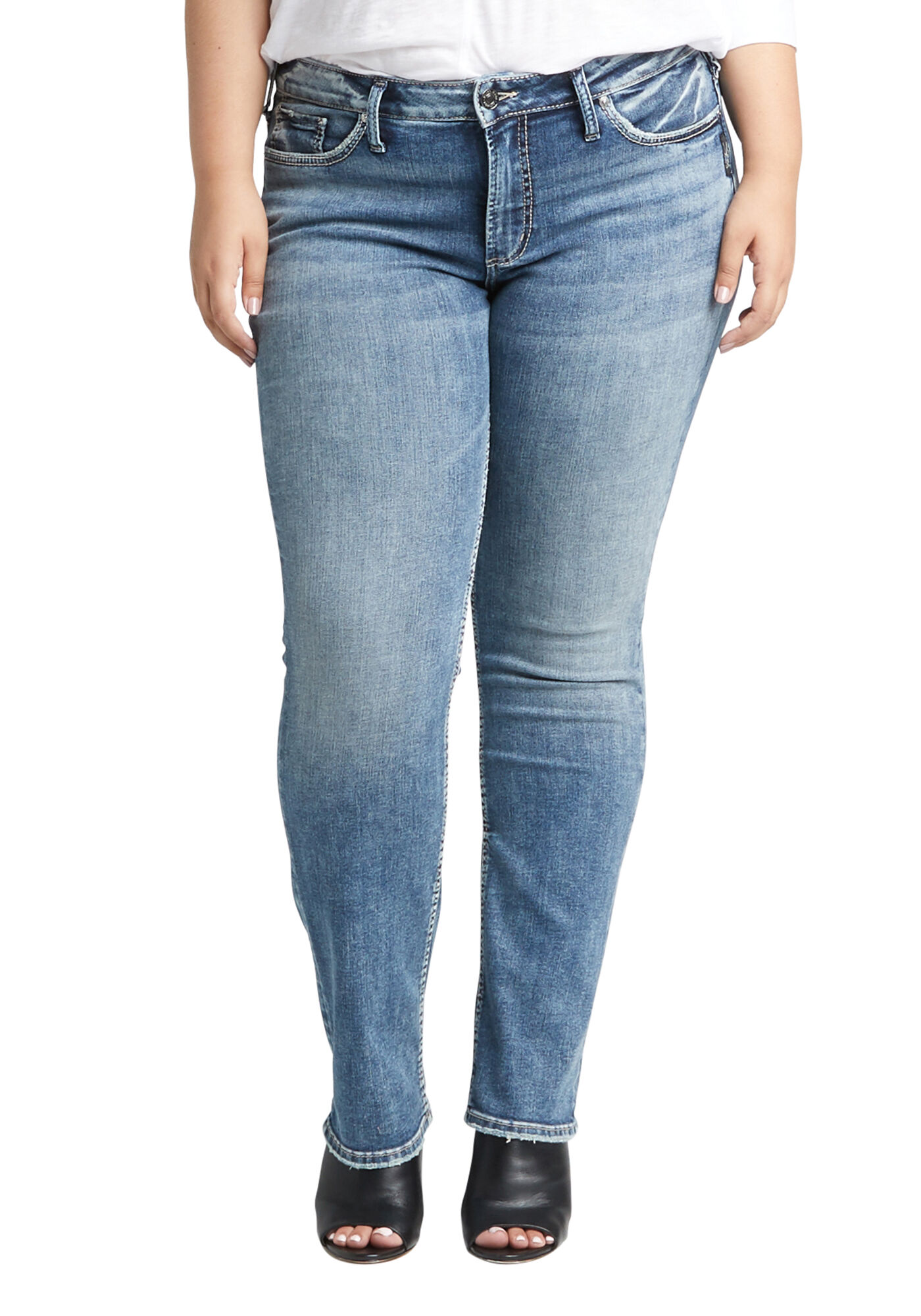 suki mid rise straight jean Image 1