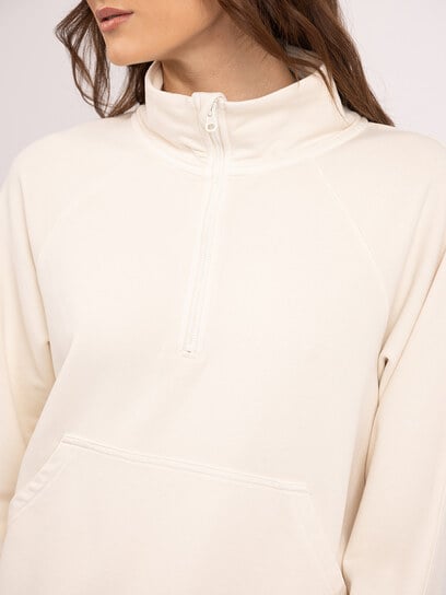 welma mock neck 1/4 zip sweatshirt welma mock neck 1/4 zip sweatshirt