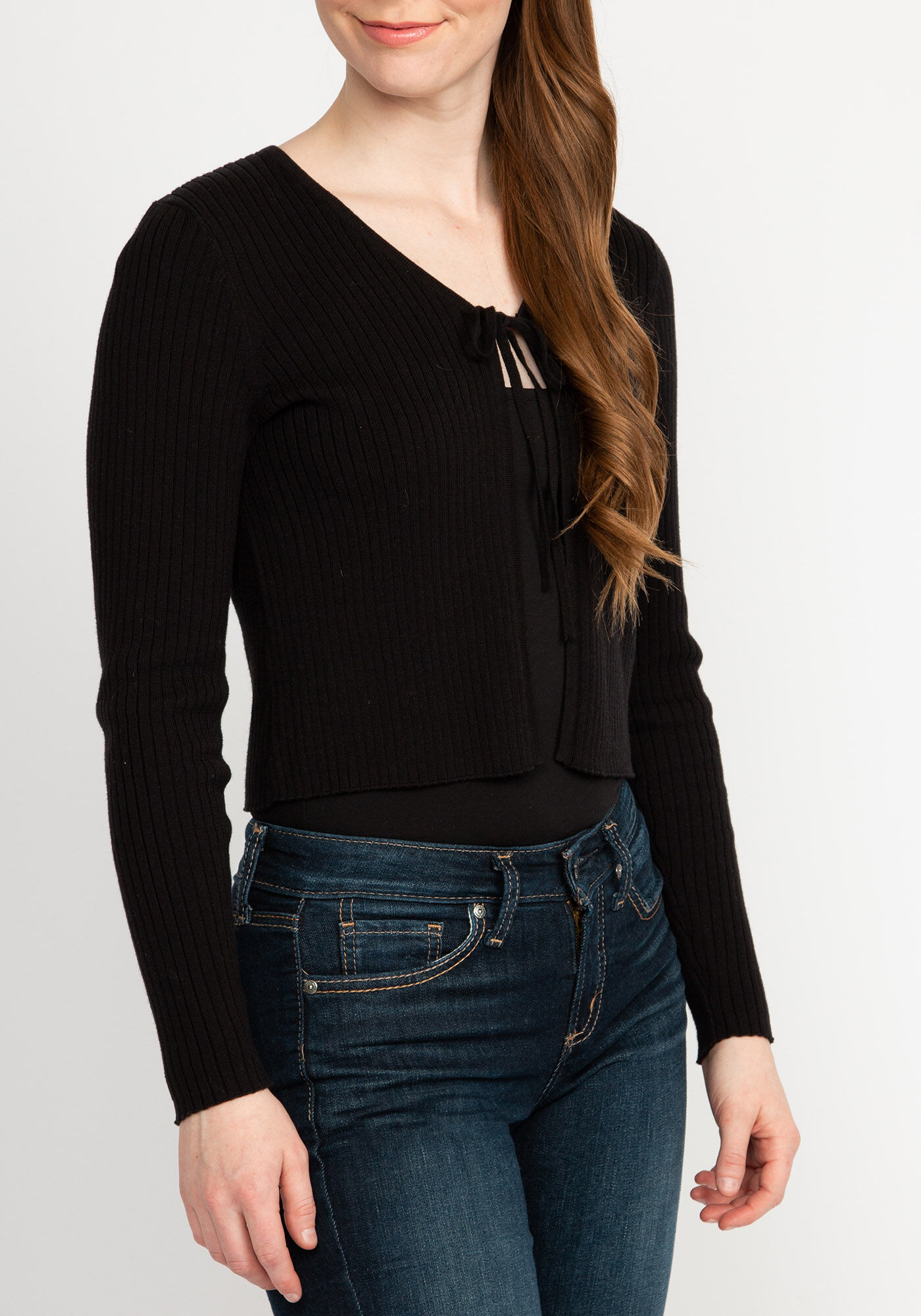 celine tie front cardigan Image 4