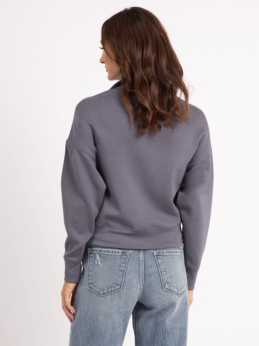 mailyn 1/2 zip mock neck sweatshirt Image 3