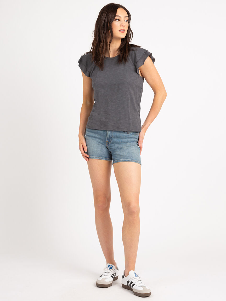 rae double flutter sleeve tee Image 2