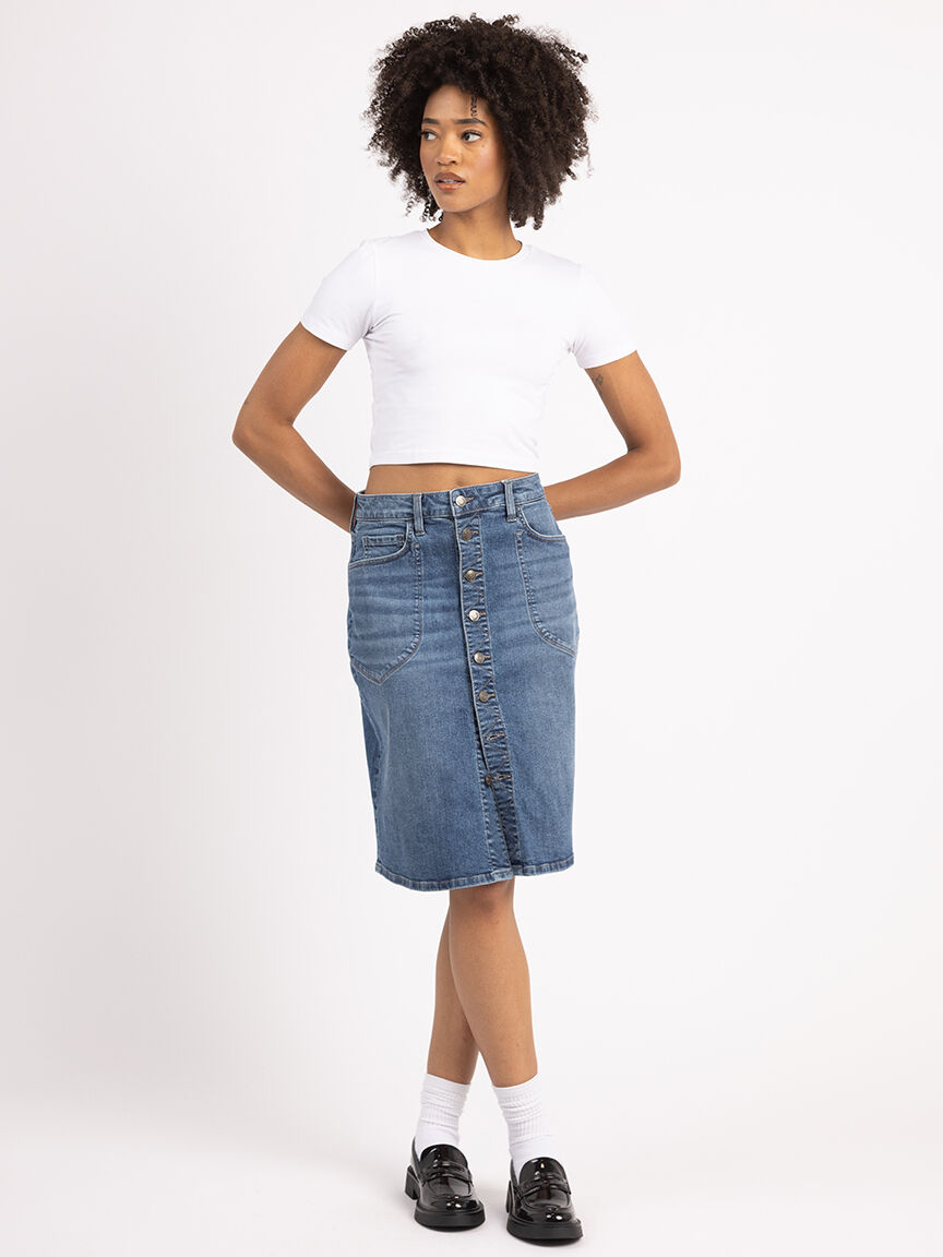 denim midi skirt Bootlegger 2000007670