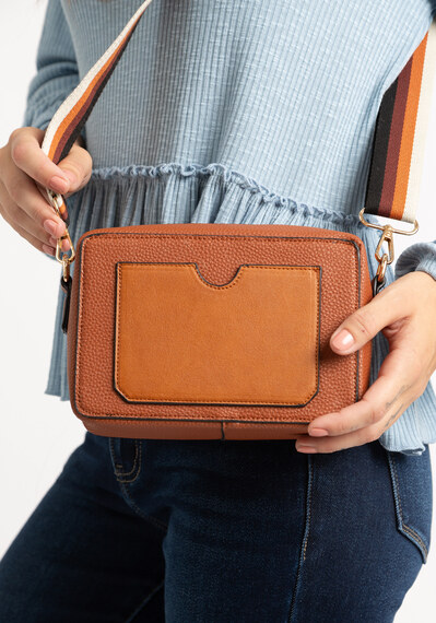 adjustable colourblock strap rectangle bag adjustable colourblock strap rectangle bag Image 3