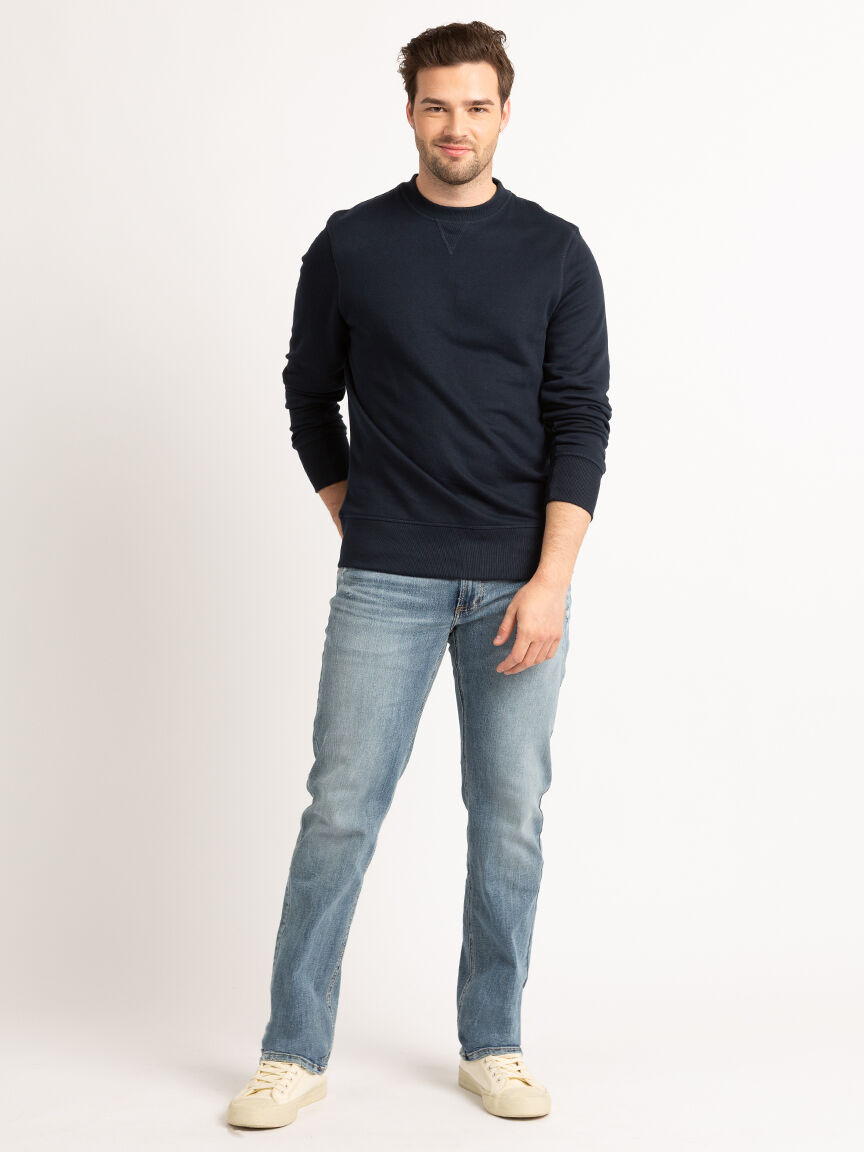 crewneck french terry pullover Image 3