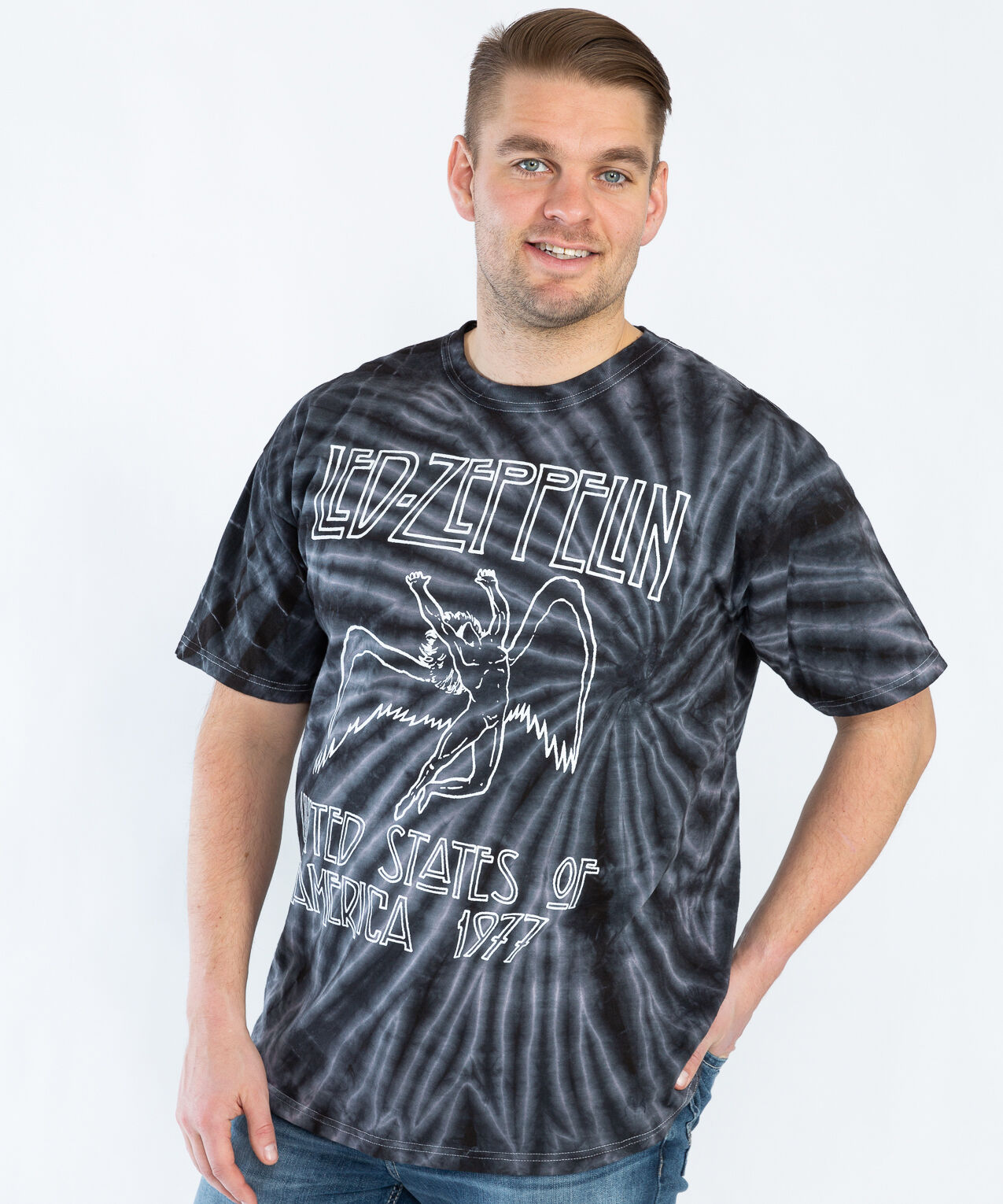 led zeppelin tie die tee Image 3