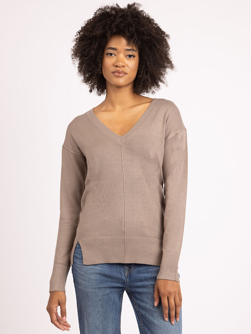 v neck sweater Image 1