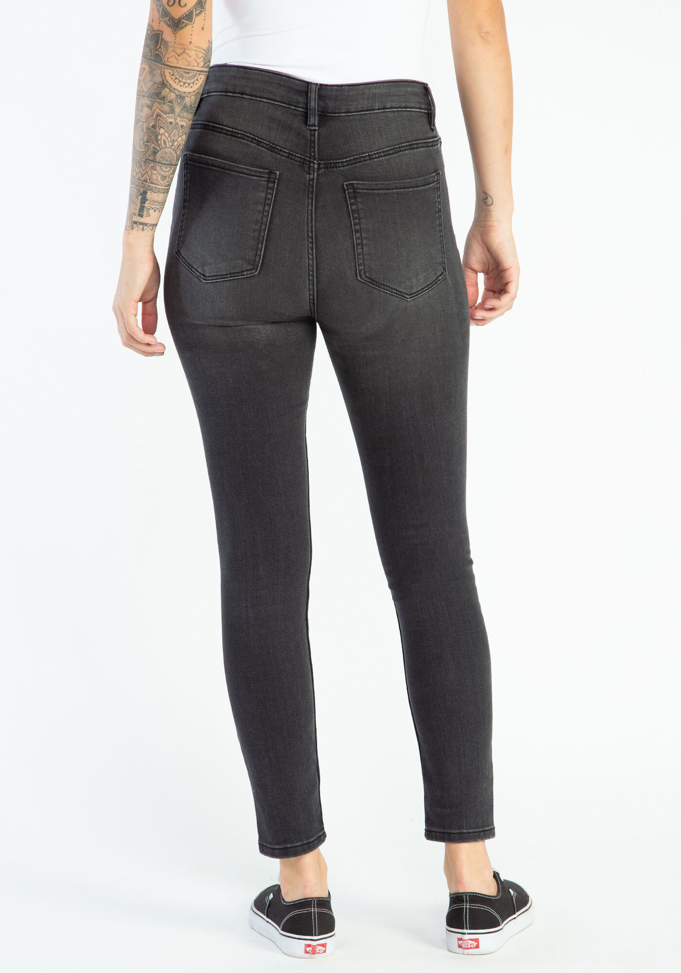 high rise skinny jeans Image 3